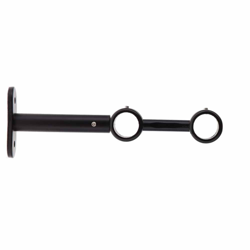 [B1260039] Support tringle double noir mat 150mm